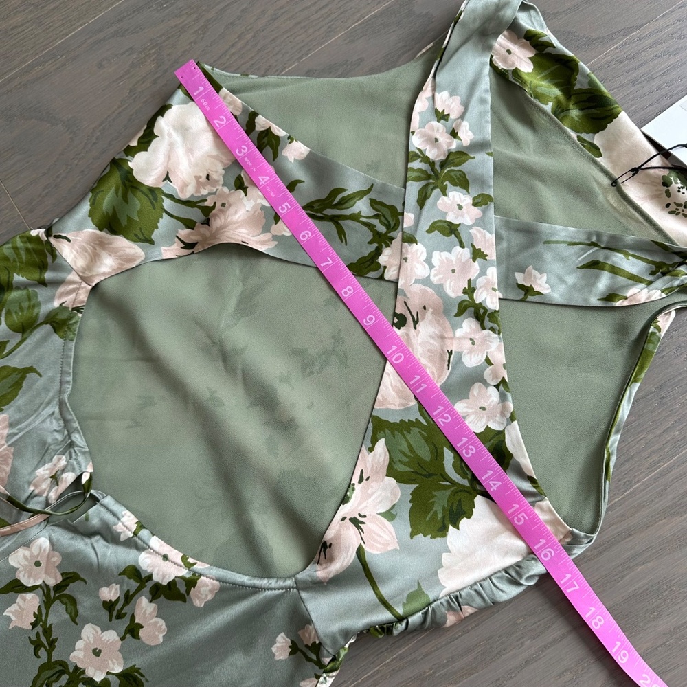 Reformation Sage Green Floral Maxi Dress - Picture 10 of 11